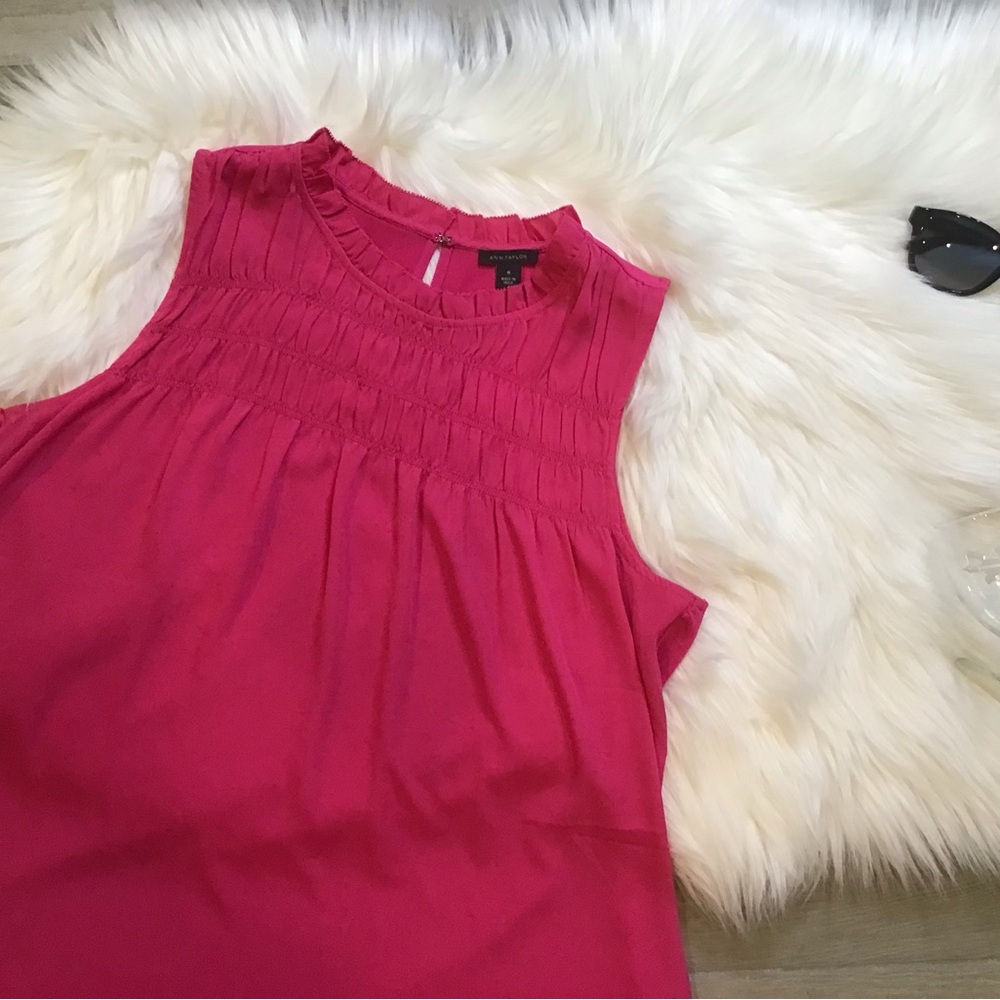 Ann Taylor Pink Sleeveless Top